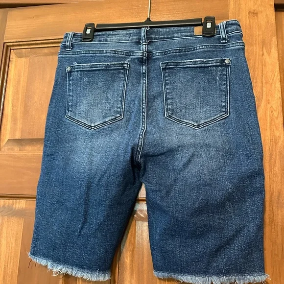 Judy Blue Dark Wash Denim Shorts - Picture 2 of 3